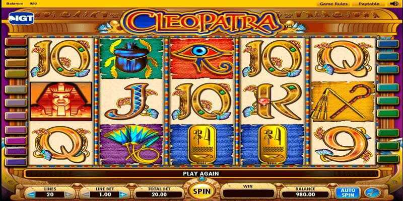 Basic rules of the Cleopatra slot game